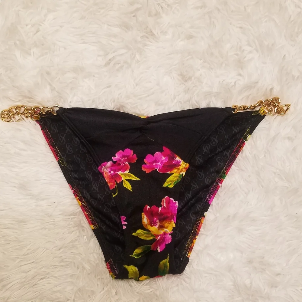 Victoria's Secret Vintage 2013 Floral Chain Bikini